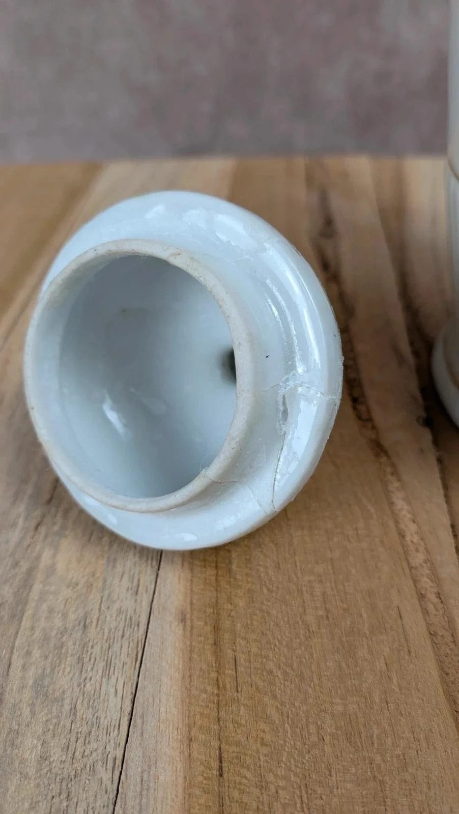 Antiga chaleira inglesa de porcelana com decoração verde – photo 8